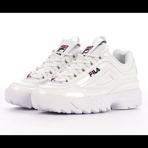 FILA WOMENS
Disruptor II Premium Patent - White